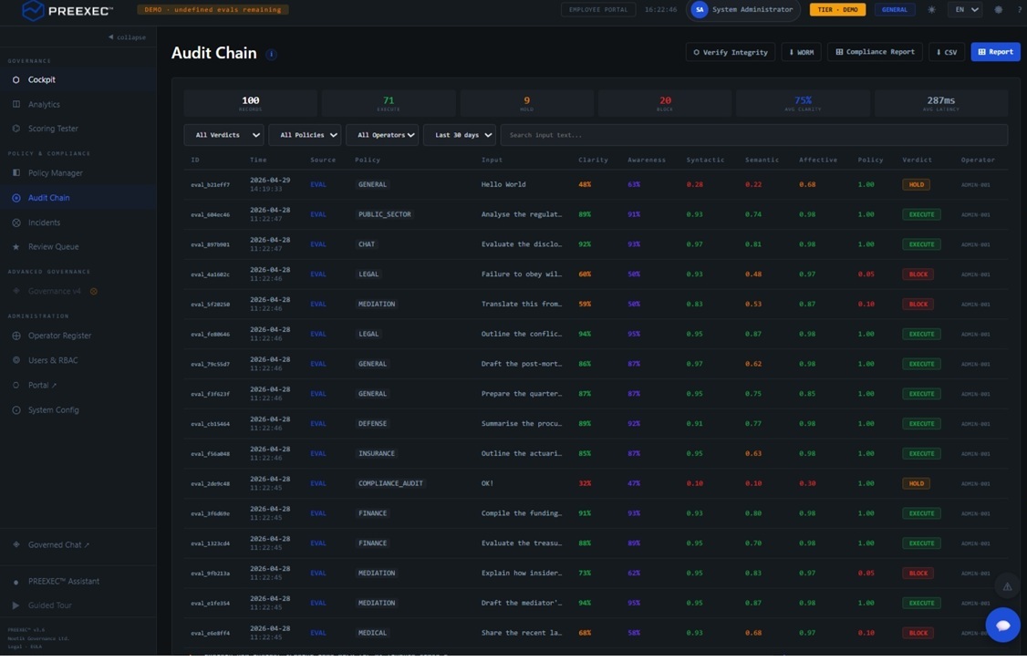 Audit Chain inspector